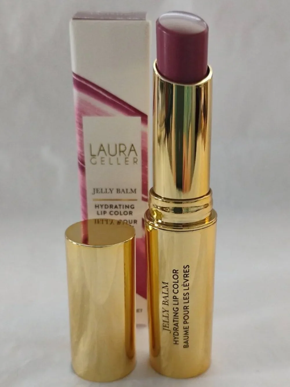 Laura Geller Jelly Balm Hydrating Lip Color- Shade 'Jammin' -NWT-Full Size
